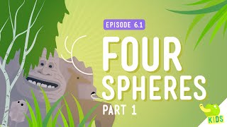 Four Spheres Part 1 Geo and Bio Crash Course Kids 61 [upl. by Annaid]