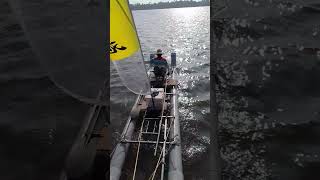 Awesome PVC pipe kayak sailing [upl. by O'Donnell]