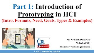 HCI 44 Part 1 Prototyping Techniques with Examples  HCI [upl. by Boehmer]