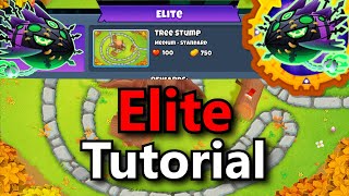 BTD6 Lych Elite Tutorial  Minimum Monkey Knowledge  Tree Stump [upl. by Los]