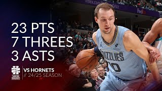 Luke Kennard 23 pts 7 threes 3 asts vs Hornets 2425 season [upl. by Marlena]