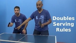 Doubles Serving Rules  Table Tennis  PingSkills [upl. by Neville259]