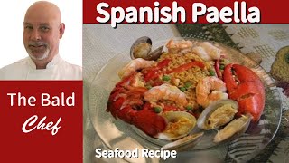 Great Spanish Paella Seafood Recipe [upl. by Cardie]