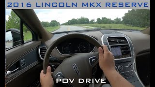 2016 Lincoln MKX Reserve with 76000 miles Review and POV Drive Interesting SUV [upl. by Ahsiryt]