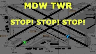 REAL ATC Delta and Southwest VERY CLOSE CALL on takeoff [upl. by Assirak859]