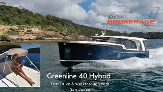 2020 Greenline 40 Hybrid  Detailed Walkthrough tour amp test drive with Dan Jones [upl. by Farra]