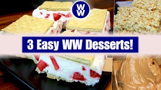 3 Quick and Easy WW Desserts Weight Watchers  Low Point Desserts [upl. by Louie]