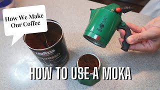 How to Make Coffee in a Moka  An Italian Espresso Tutorial [upl. by Hamitaf]