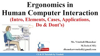 HCI 34 Ergonomics with Examples  Ergonomics VS Human Factors  HCI [upl. by Allemap]