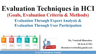 HCI 55 Evaluation Techniques  Evaluation Criteria with Examples [upl. by Wanonah]