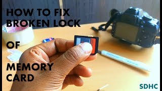 How to fix sd card lock switch broken lock card error no memory card [upl. by Aynatan281]