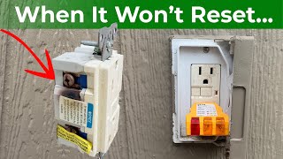 How to Replace an Outdoor GFCI Electrical Outlet that Wont Reset [upl. by Cocks9]