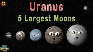 Uranus 5 Largest Moons  Space Explained by KLT [upl. by Calv]