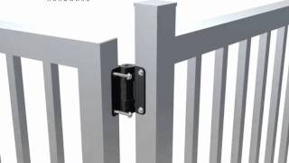 SafeTech Self Closing Pool Gate Hinge Installation [upl. by Flem]