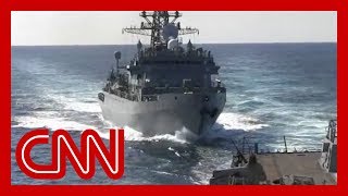 See Russian warships aggressive move near US ship [upl. by Balough137]