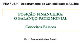 Balanço Patrimonial  Conceitos Básicos [upl. by Bambie2]