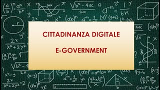 Cittadinanza digitale EGovernment SPID PEC [upl. by Ydarg]