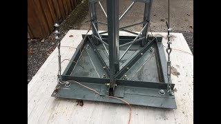 Tilting HAM Radio Antenna Tower  Part 1 [upl. by Eggett365]