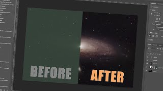 Astrophotography Processing In Photoshop [upl. by Gide]