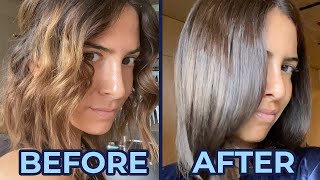 Dyeing My Hair At Home Follow Along With LOreal Excellence Light Ash Brown 61 [upl. by Nisa]