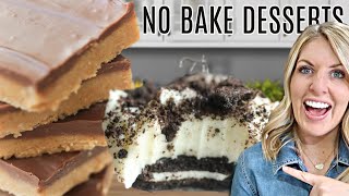 3 Easy DUMP AND GO No Bake Desserts [upl. by Nido539]