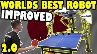 Worlds Best Table Tennis Robot vs TableTennisDailys Dan 2 [upl. by Kemble]