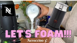 How To Foam Milk With Aeroccino 3 Make Coffee With Foam Tips amp Tricks  Easy Foamed Latte Recipe [upl. by Kcirdot814]