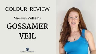 Colour Review Sherwin Williams Gossamer Veil [upl. by Ocirderf]