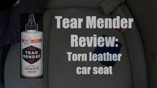 Tear Mender review torn leather car seat [upl. by Rifkin]