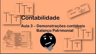 Contabilidade  Balanço Patrimonial [upl. by Leizahaj]