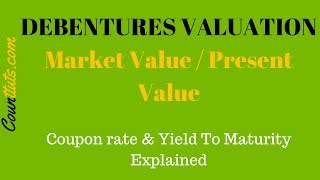 Debentures Valuation  Calculating Market Value PV of Debentures [upl. by Dukie]