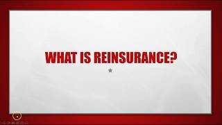 What is Reinsurance  Insurance exam [upl. by Kovacev]