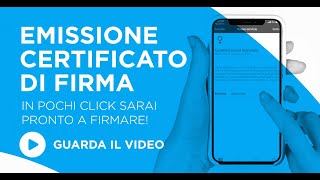 Firma digitale emissione del certificato [upl. by Obie]