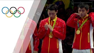 Chinas table tennis team wins gold [upl. by Allemat]