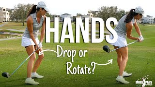 Golf Tip Drop Hands or Rotate During Downswing [upl. by Sauncho]