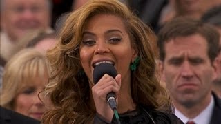 Beyonce National Anthem at Presidential Inauguration Ceremony 2013  ABC News [upl. by Margarita407]