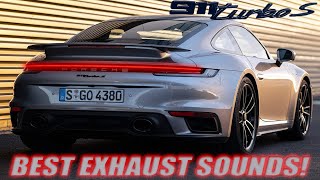 2022 Porsche 911 992 Turbo Best exhaust sounds [upl. by Alanah871]