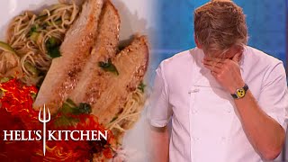 Zach Hilariously Mispronounces Bok choy  Hells Kitchen [upl. by Faunia83]