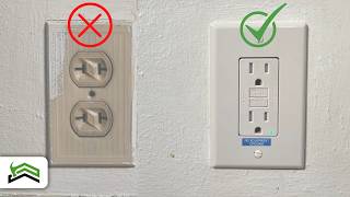 How To Replace An Old 2 Prong Outlet Using 3 Prong GFCI [upl. by Truitt]