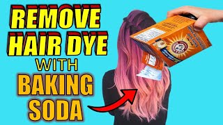 4 Easy Ways to REMOVE HAIR DYE With BAKING SODA [upl. by Vig]