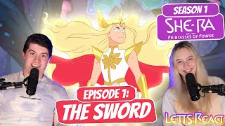 ADORA FINDS THE SWORD  Shera and the Princesses of Power Reaction  Episode 1 quotThe Swordquot [upl. by Nojram]