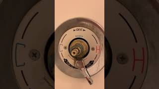 Adjusting Water Temp Symmons Shower Part 1 [upl. by Kissiah]