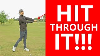 HIT THROUGH THE GOLF BALL WITH THIS SIMPLE DRILL [upl. by Jules925]