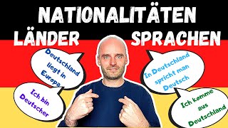 Länder  Sprachen  Nationalitäten  Learn German  Deutsch lernen [upl. by Acsot88]