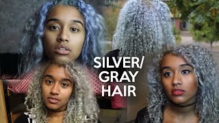 How To Dye Your Hair Silver  Gray  OffbeatLook [upl. by Pouncey11]