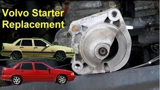 How to replace your starter replacement Volvo 850 S70 V70 XC70  Auto Repair Series [upl. by Eniawed867]