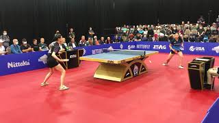 2021 US Nationals Womens Singles Final Lily Zhang vs Amy Wang [upl. by Eastman191]