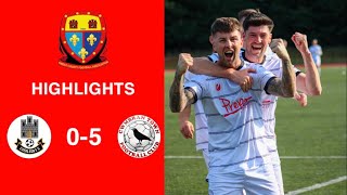 Caerleon 05 Cwmbrân Town  Gwent FA Senior cup  Quarter final highlights [upl. by Killigrew541]