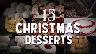 15 Christmas Desserts  Christmas Sweets Recipes [upl. by Block]