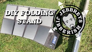 DIY Folding Stand for 120w Kings Solar Blanket [upl. by Yragerg]